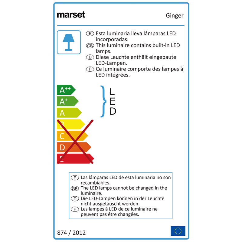Marset - Ginger 20 M LED-Tischleuchte
